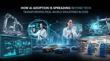 How AI Adoption Is Spreading Beyond Tech Transforming Real World Industries in 2025